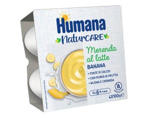 Humana Merenda Banana 4x100 g - merenda alla banana per bambini