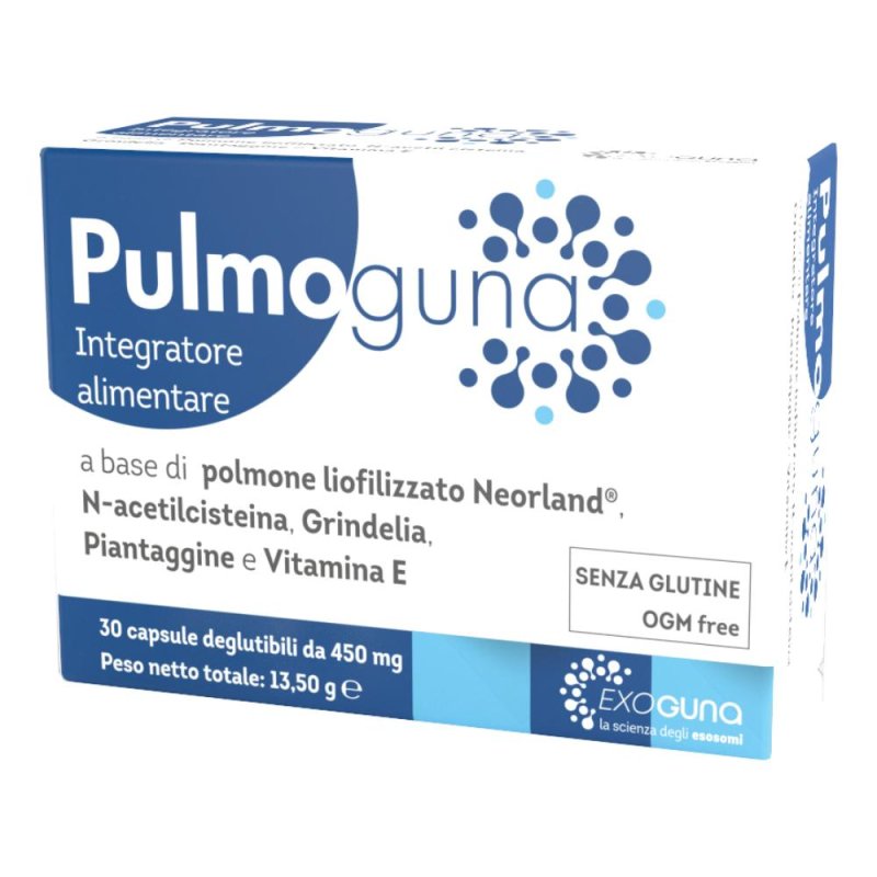 Pulmoguna Guna 30 Capsule Integratore Naturale per Apparato Respiratorio e Difese Immunitarie
