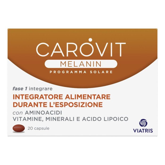 Carovit Melanin Integratore Esposizione Solare 20 Capsule