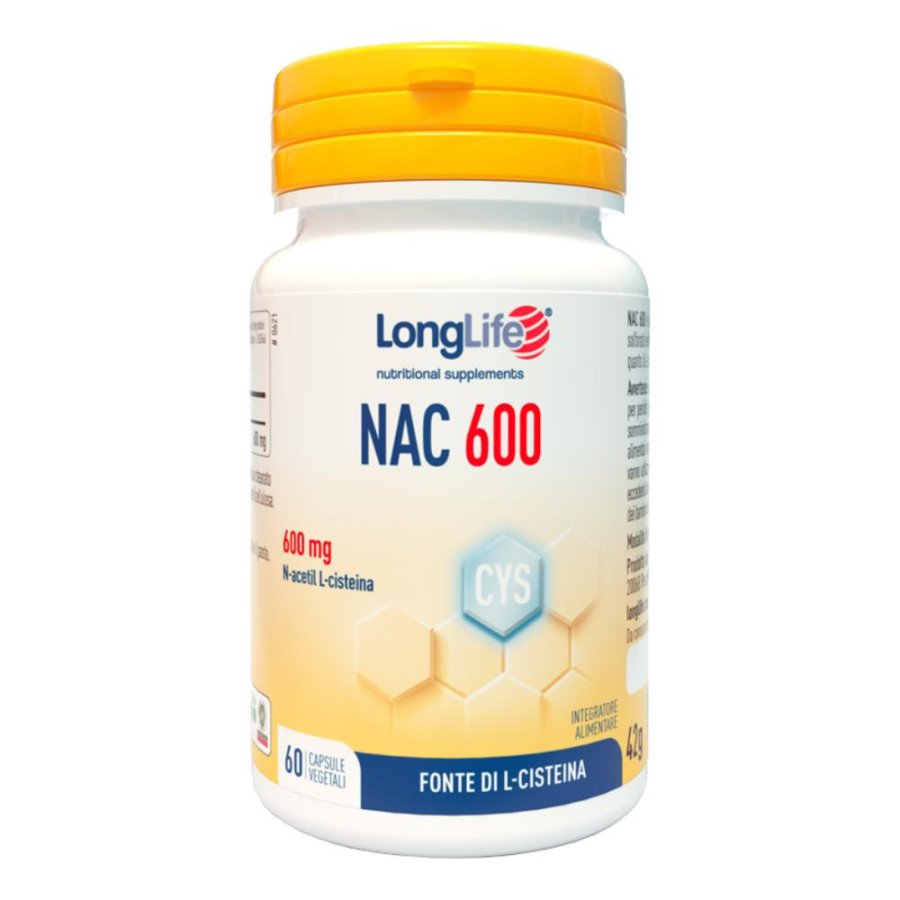 LONGLIFE NAC 60 Cps 500mg LONGLIFE NAC 60 Cps 500mg