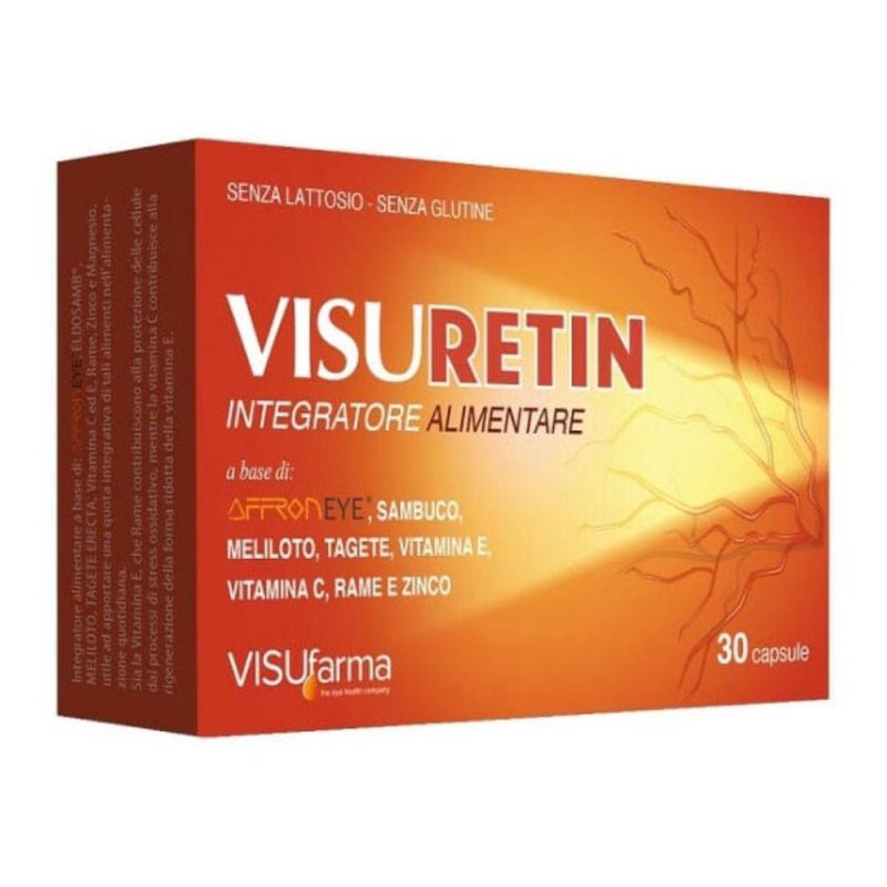 Visuretin Integratore per il benessere della vista 30 capsule Visuretin Integratore per il benessere della vista 30 capsule