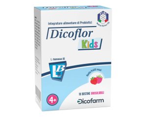 Dicoflor Kids Integratore Fermenti Lattici 18 Bustine Orosolubili