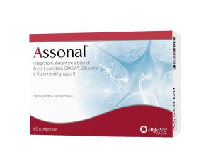 Assonal - Integratore Alimentare con L-acetil Carnitina, Citicolina e Vitamine B (60 Compresse)