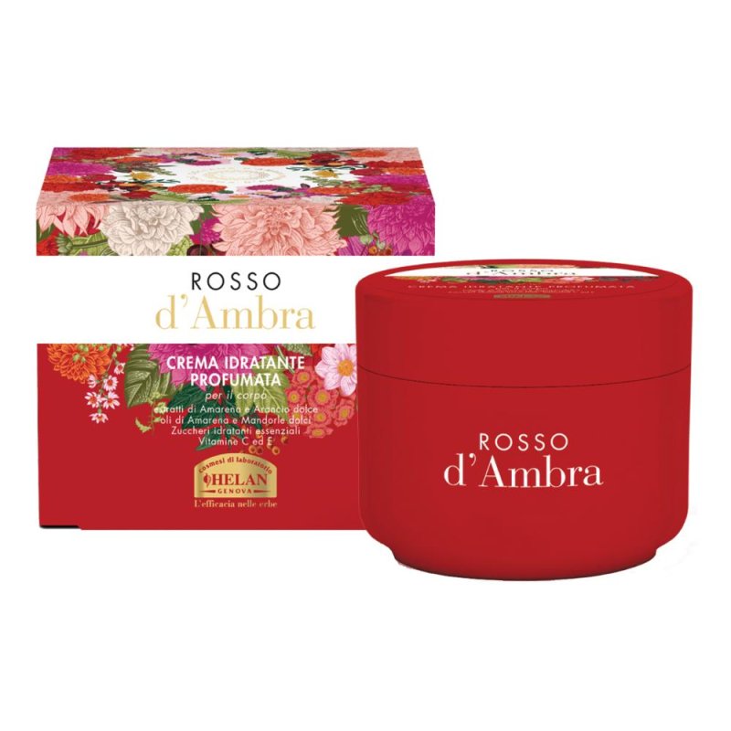 Helan Rosso d&rsquo;Ambra Crema Idratante Profumata per il Corpo 200 ml con Estratti di Ambra