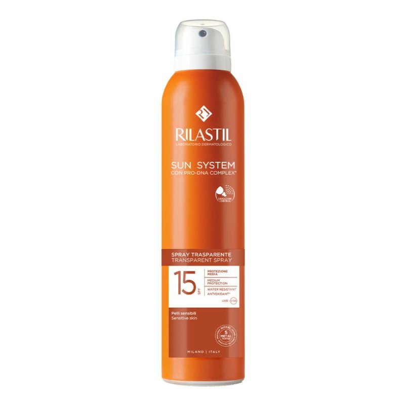 Rilastil Sun System - Transparent Spray SPF15 Protezione Solare Corpo 200 ml Rilastil Sun System - Transparent Spray SPF15 Protezione Solare Corpo 200 ml