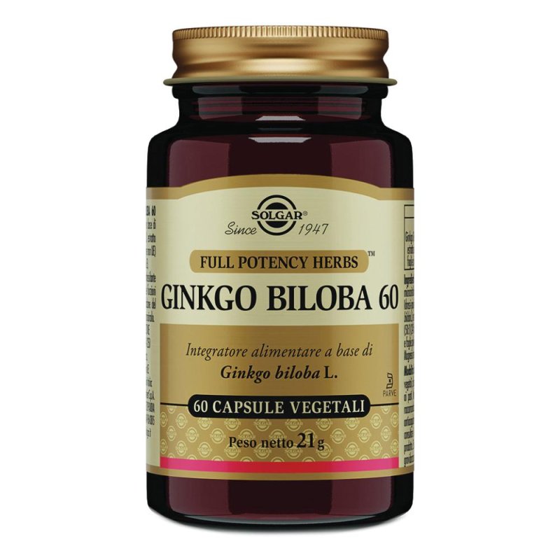 Solgar Ginkgo Biloba 60 Capsule Vegetali Solgar Ginkgo Biloba 60 Capsule Vegetali