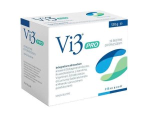 Vi3 PRO Integratore Alimentare con Collagene, Curcuma, SOD e Minerali per Benessere e Vitalità 20 bustine 