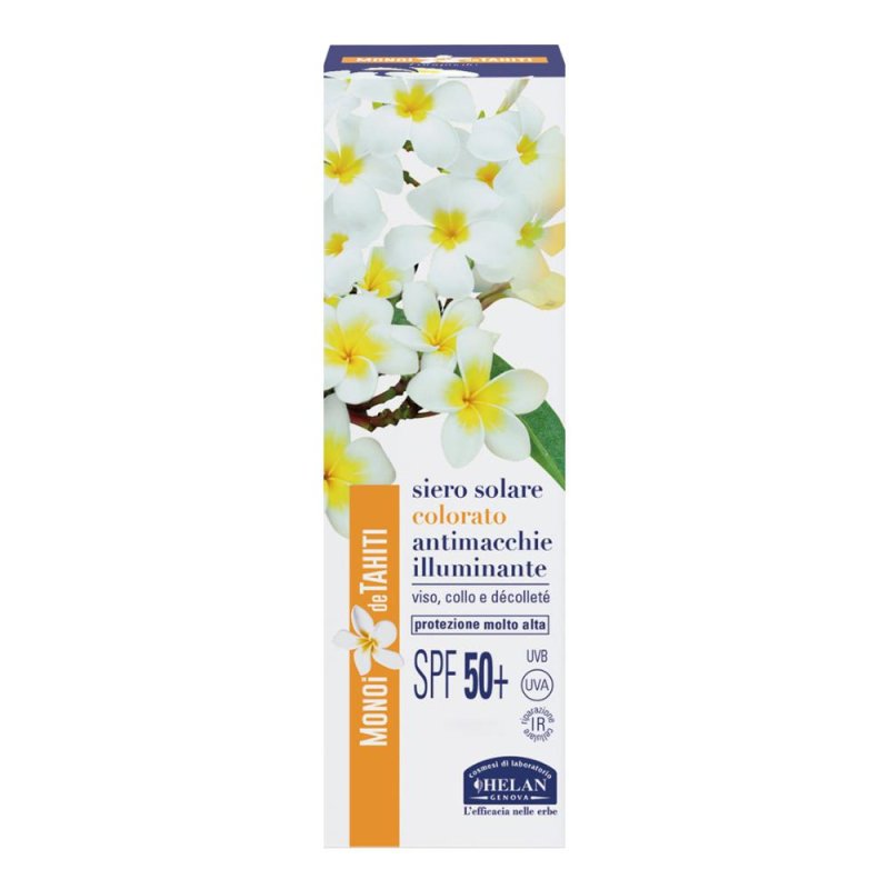 Helan Monoi de Tahiti Ata siero solare colorato antimacchie SPF 50+ - 30 ml
