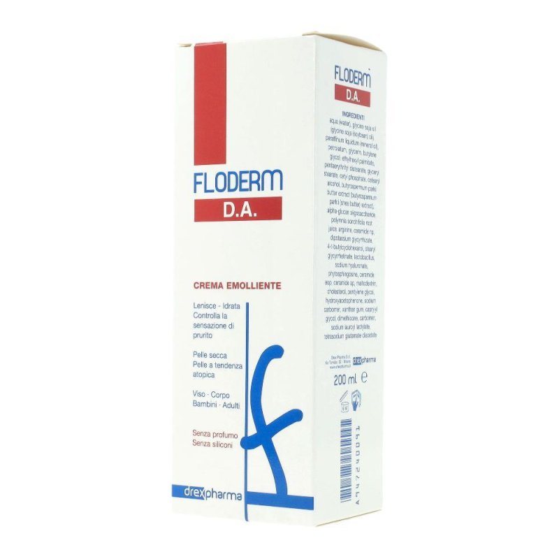 Drex Pharma Floderm DA - Crema Emolliente per Dermatite Atopica 200 ml Drex Pharma Floderm DA - Crema Emolliente per Dermatite Atopica 200 ml