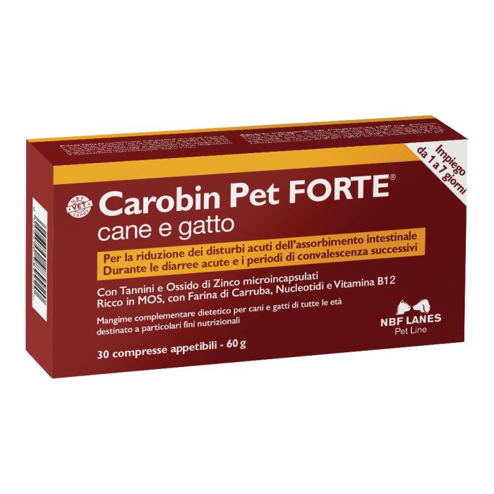 Carobin Pet Forte 30 Compresse Carobin Pet Forte 30 Compresse