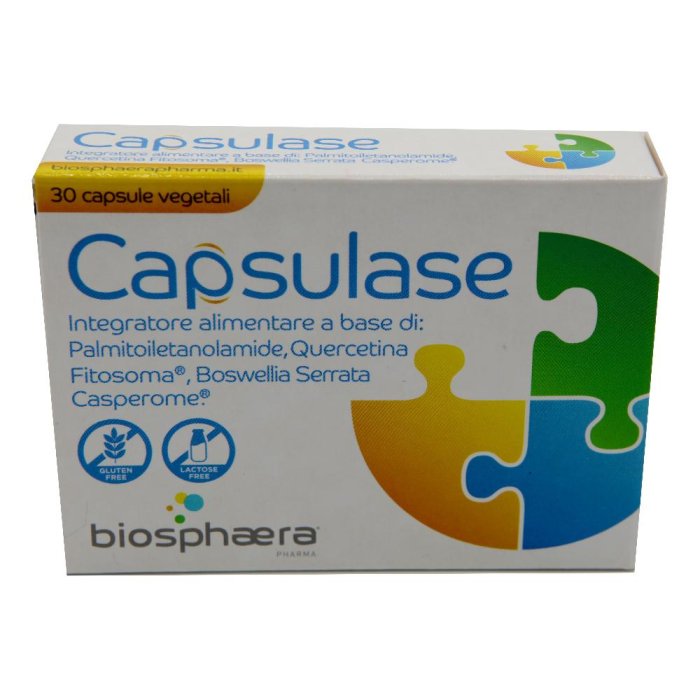 Capsulase Integratore Alimentare 30 Capsule per la Digestione e il Benessere Gastrointestinale Capsulase Integratore Alimentare 30 Capsule per la Digestione e il Benessere Gastrointestinale
