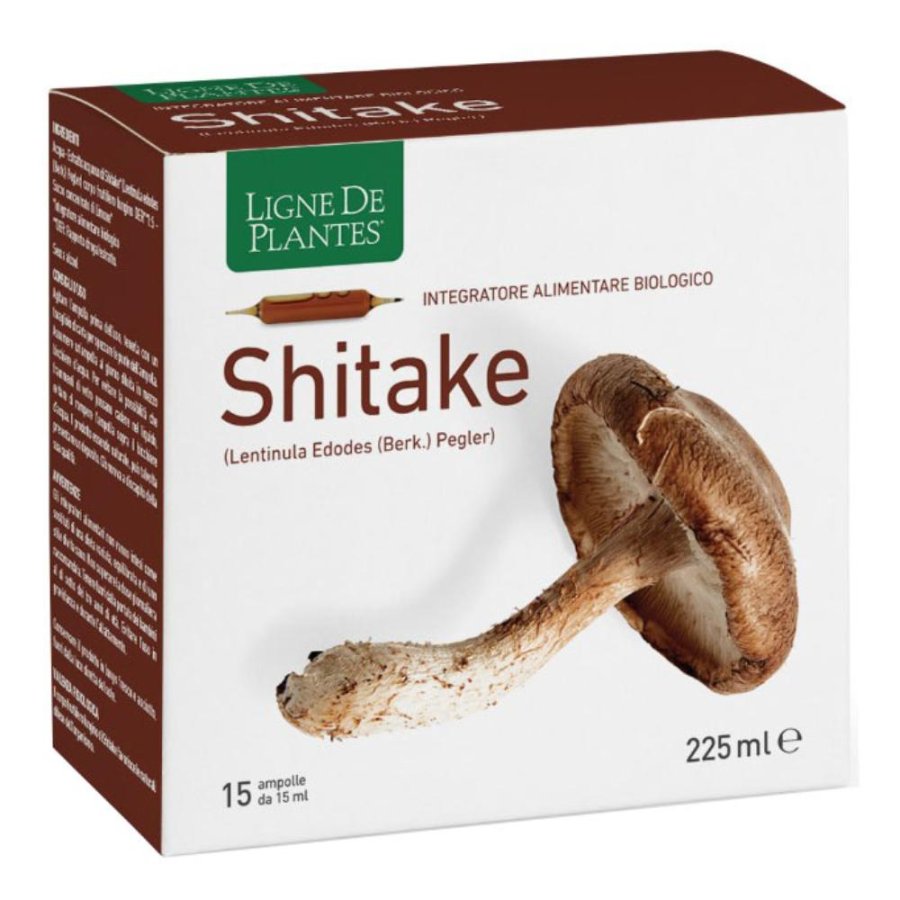 Ligne Shitake Bio 15 fiale 15 ml - integratore bio al fungo shiitake Ligne Shitake Bio 15 fiale 15 ml - integratore bio al fungo shiitake