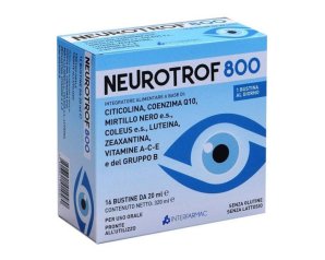 Neurotrof 800 integratore alimentare in bustine 16 pezzi per il supporto del sistema nervoso