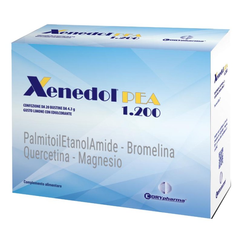 Xenedol Palmitoiletanolamide 1200 mg 20 Bustine Integratore Pro Benessere Articolare e del Sistema Nervoso
