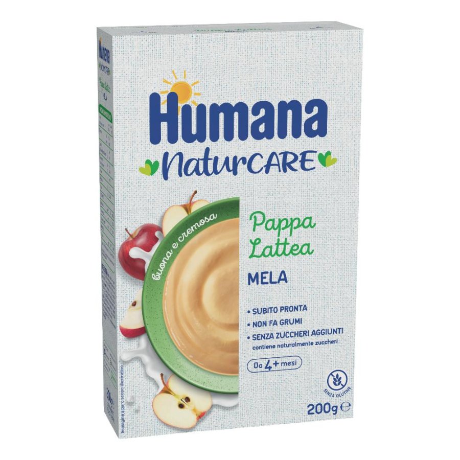 Humana pappa lattea mela 200 g - crema di cereali e mela per lo svezzamento Humana pappa lattea mela 200 g - crema di cereali e mela per lo svezzamento