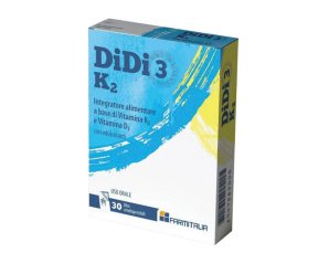 Didi3 K2 Integratore a base di Vitamina K3 e D3 30 Film Orodispersibili