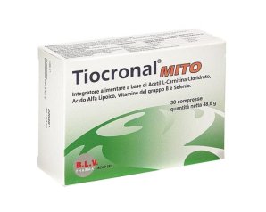 Tiocronal MITO integratore 30 compresse: acetil L-carnitina, vitamine B e selenio