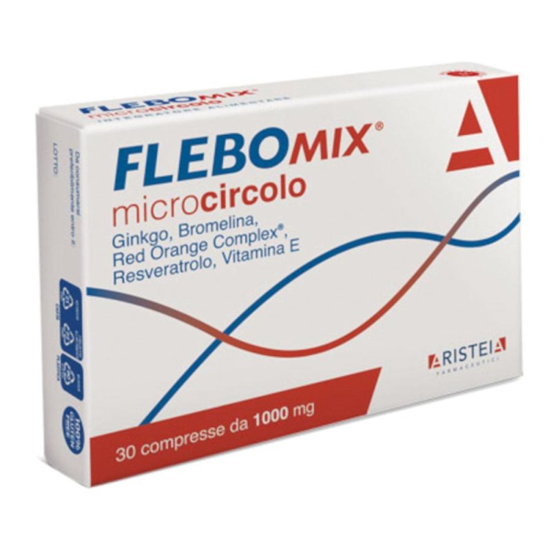 Flebomix Microcircolo - Integratore per la Circolazione e il Microcircolo 30 compresse Flebomix Microcircolo - Integratore per la Circolazione e il Microcircolo 30 compresse