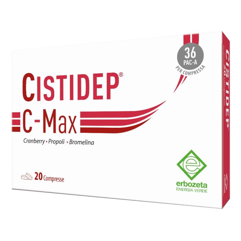 Cistidep C Max Integratore per Vie Urinarie e Cistiti Ricorrenti 20 Compresse Cistidep C Max Integratore per Vie Urinarie e Cistiti Ricorrenti 20 Compresse