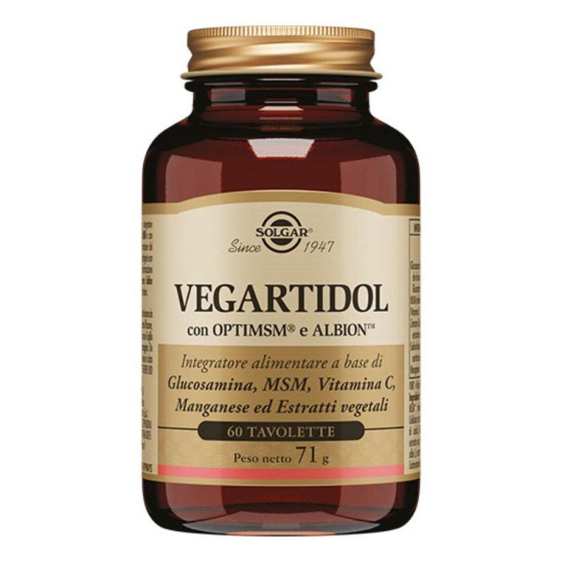 Solgar - Vegartidol 60 Tavolette: Integratore Vegetale per il Benessere Articolare Solgar - Vegartidol 60 Tavolette: Integratore Vegetale per il Benessere Articolare