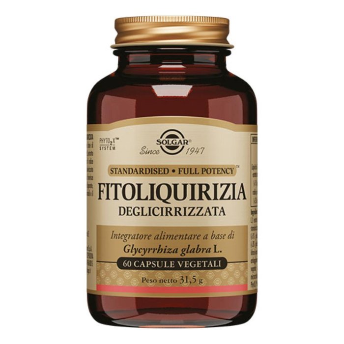 Solgar - Fitoliquirizia Deglicirizzata Confezione 60 Capsule Solgar - Fitoliquirizia Deglicirizzata Confezione 60 Capsule