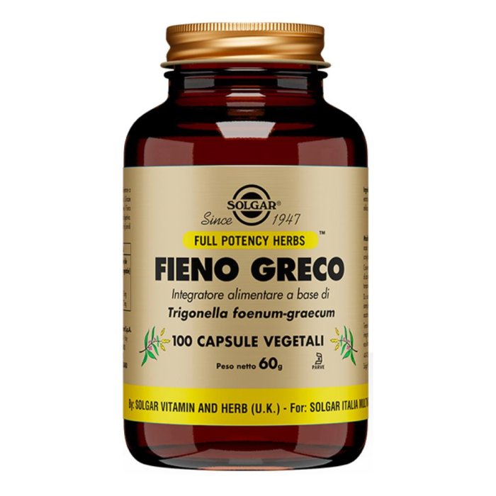Solgar Fieno Greco 100 Capsule Vegetali Solgar Fieno Greco 100 Capsule Vegetali