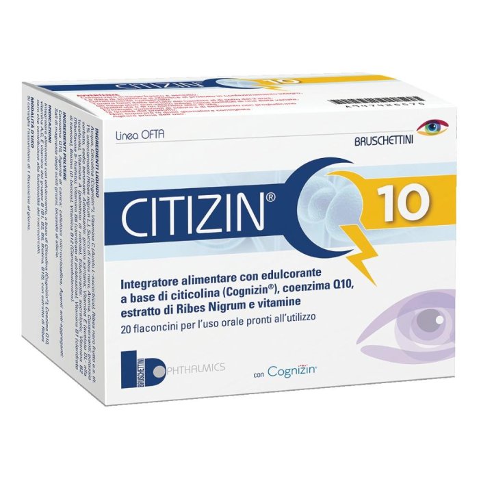 Citizin Q10: Integratore per la Salute Nervosa e Visiva 20 fiale 10 ml Citizin Q10: Integratore per la Salute Nervosa e Visiva 20 fiale 10 ml