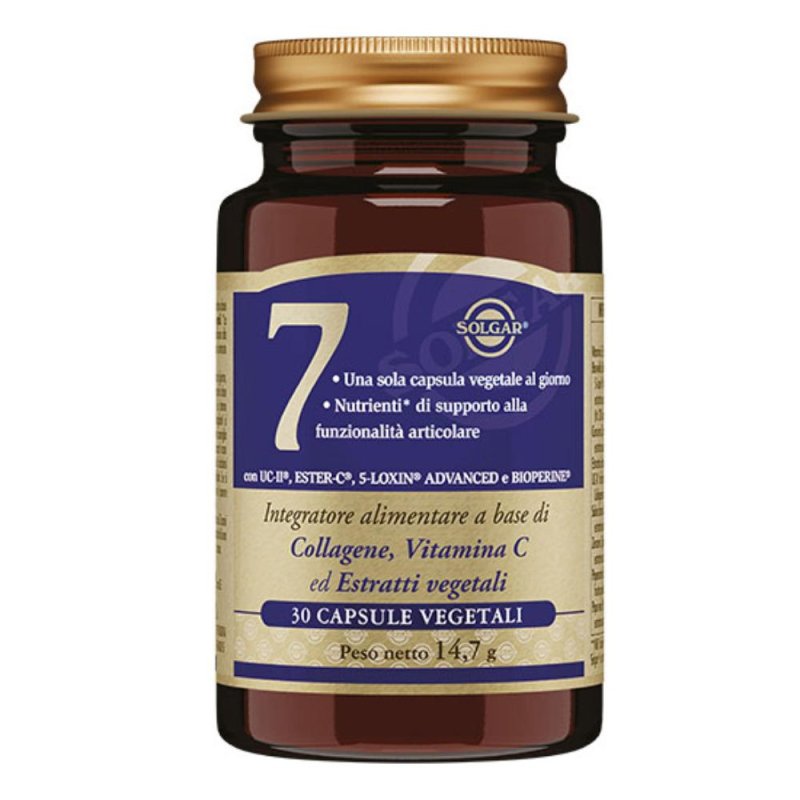 Solgar - 7 Integratore Articolazione Confezione 30 Capsule Vegetali Solgar - 7 Integratore Articolazione Confezione 30 Capsule Vegetali