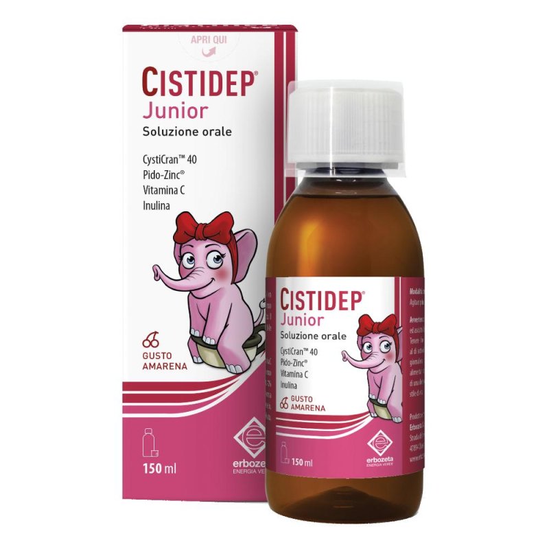 Cistidep Junior Integratore per Vie Urinarie 150ml Cistidep Junior Integratore per Vie Urinarie 150ml
