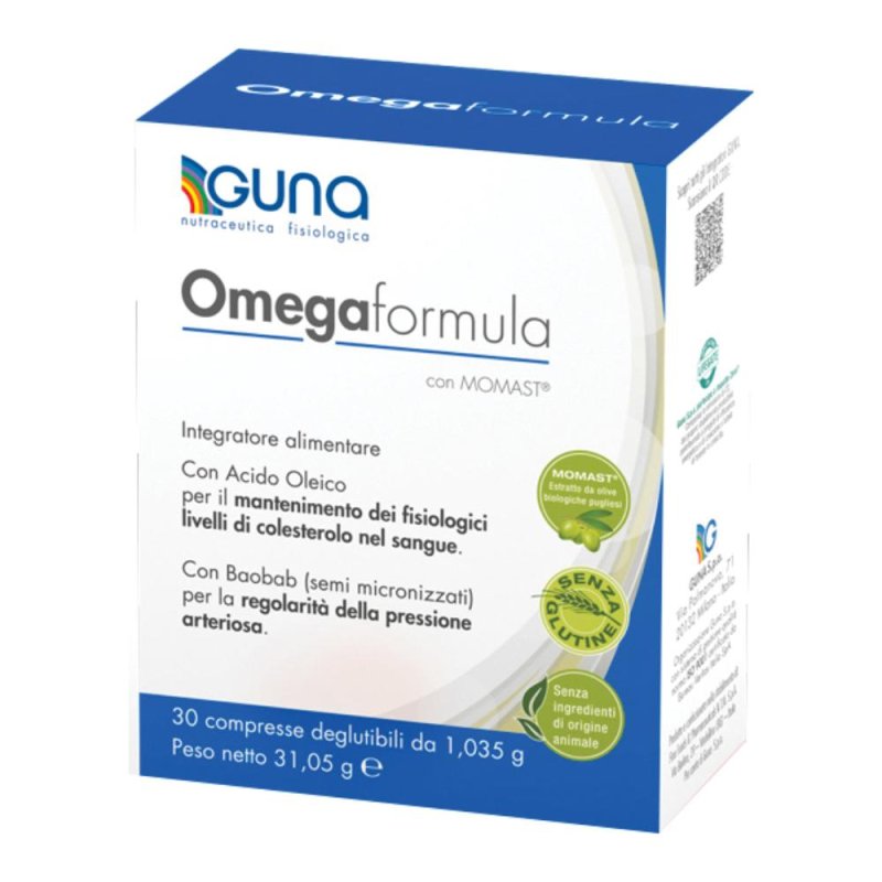 Guna OmegaFormula Integratore Benessere Cardiovascolare 30 Compresse Guna OmegaFormula Integratore Benessere Cardiovascolare 30 Compresse