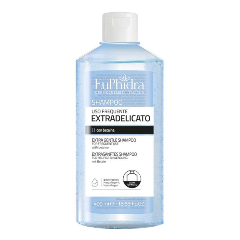 Euphidra shampoo extra delicato uso frequente 400 ml - shampoo per lavaggi frequenti Euphidra shampoo extra delicato uso frequente 400 ml - shampoo per lavaggi frequenti