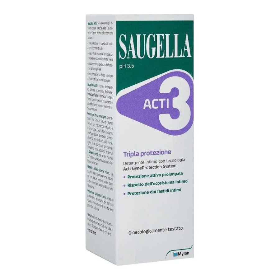 Saugella Acti3 salviettine 10 pezzi - salviettine intime antibatteriche Saugella Acti3 salviettine 10 pezzi - salviettine intime antibatteriche