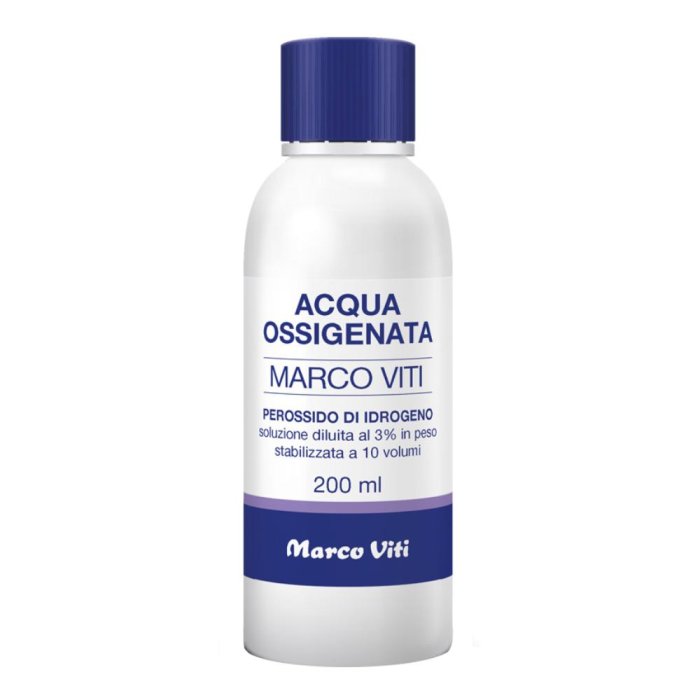 Acqua Ossigenata 10 Volumi 200 Grammi Viti &ndash; Disinfettante Liquido a Base di Acqua Ossigenata per Cute e Ferite