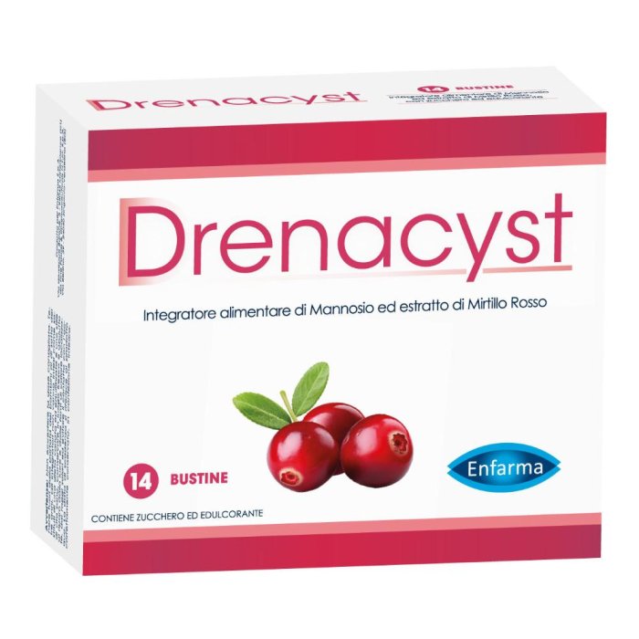 Drenacyst Integratore Alimentare 14 Bustine da 3,5 Grammi per il Benessere delle Vie Urinarie e la Prevenzione della Cistite