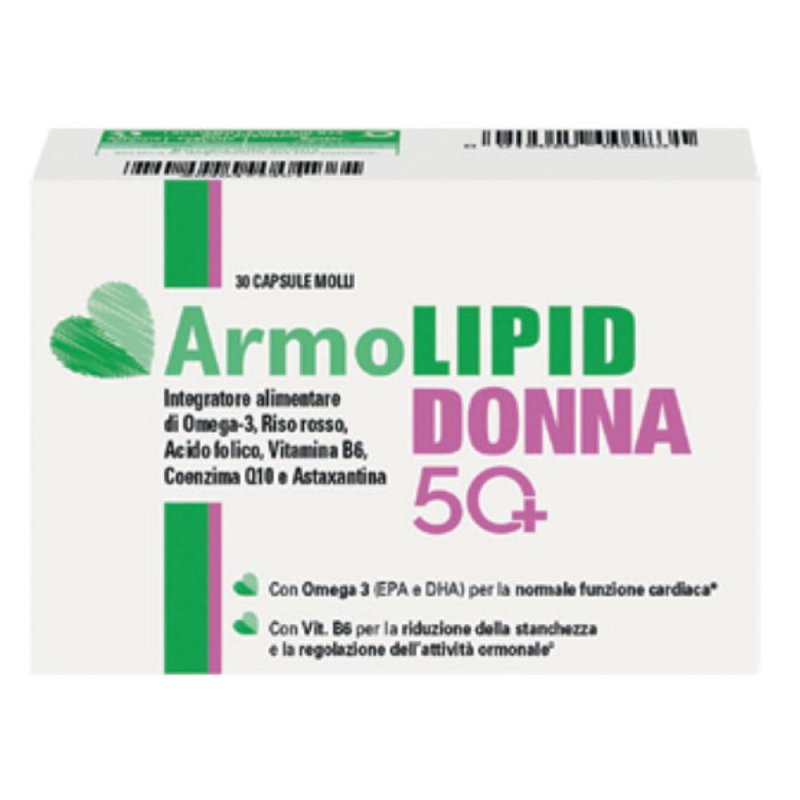 Armolipid - Donna 50+ Integratore per il Colesterolo Confezione 30 capsule Armolipid - Donna 50+ Integratore per il Colesterolo Confezione 30 capsule