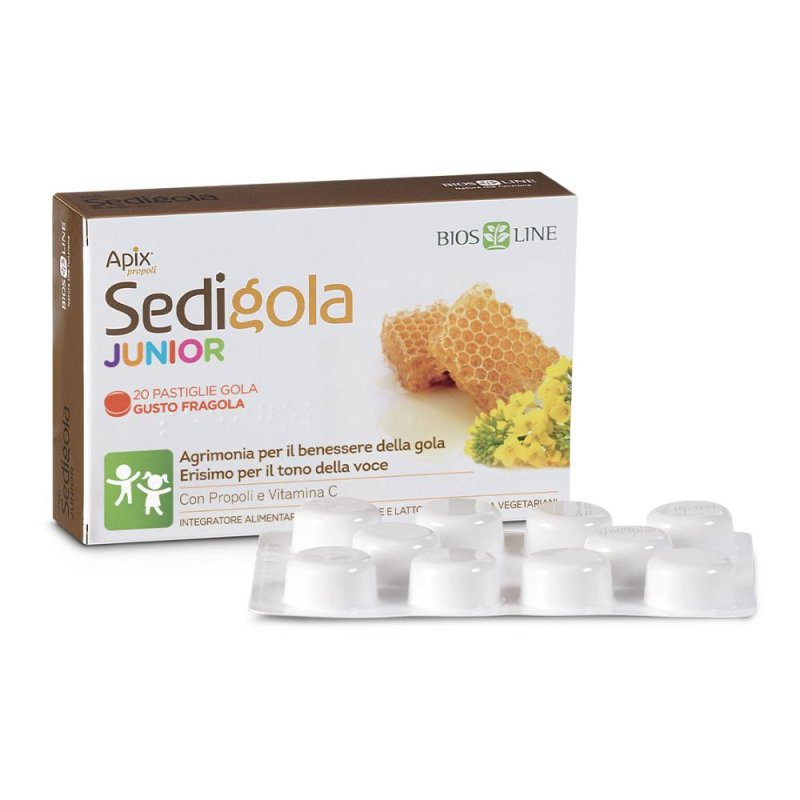 Bios Line Sedigola - Pastiglie Gola Miele e Arancia 20 pastiglie