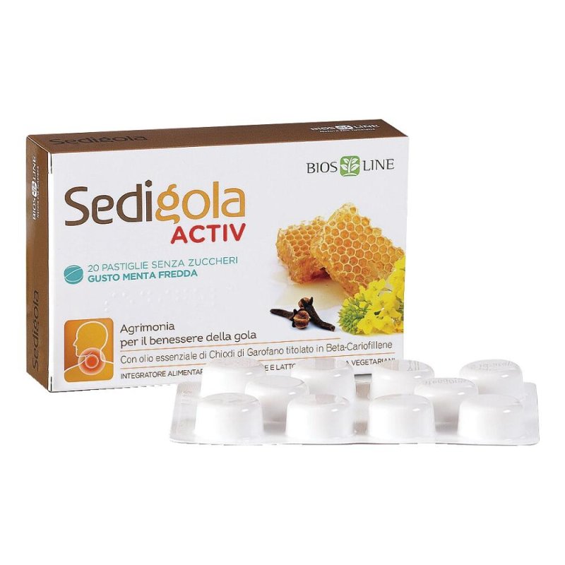 Sedigola Activ Apix menta 20 pastiglie - pastiglie per la gola gusto menta Sedigola Activ Apix menta 20 pastiglie - pastiglie per la gola gusto menta