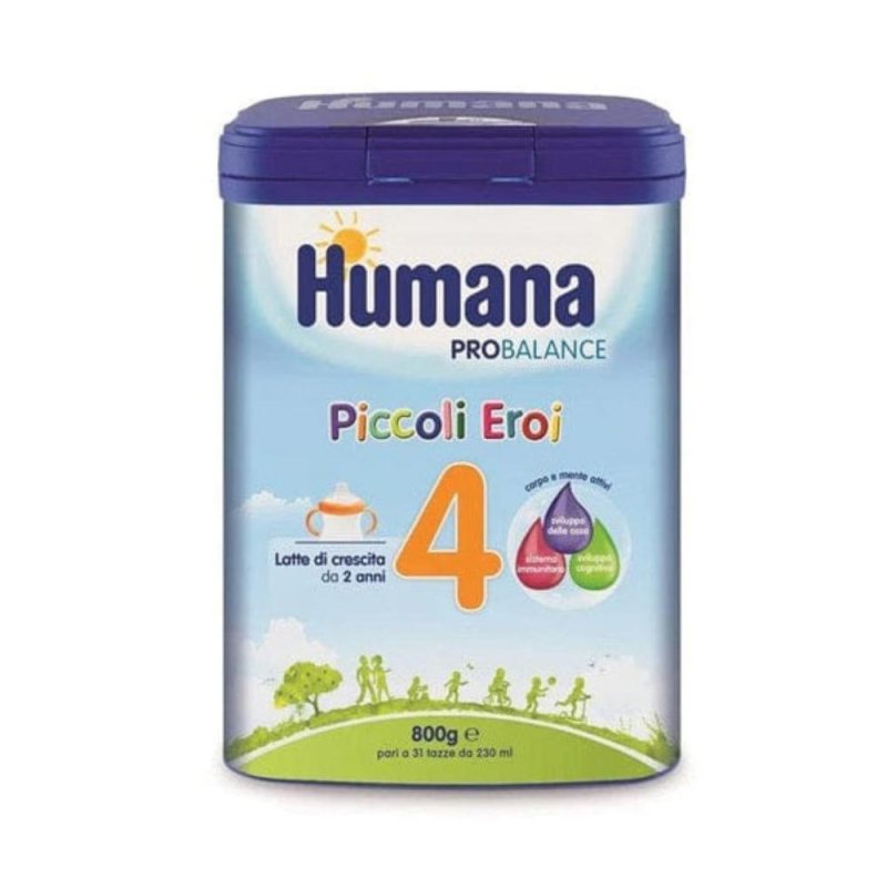 Humana 4 Latte di Crescita in Polvere Probal 800 g dai 2 Anni Humana 4 Latte di Crescita in Polvere Probal 800 g dai 2 Anni