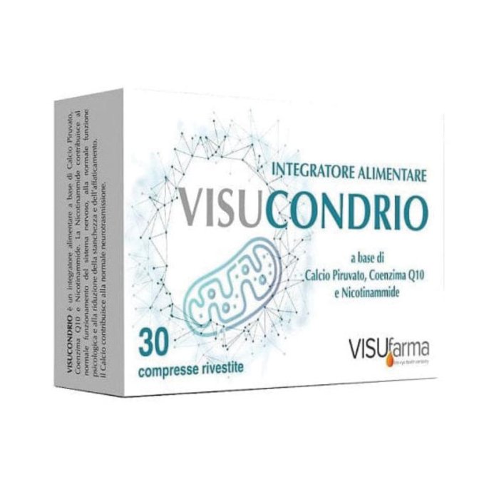 Visucondrio 30 compresse – integratore calcio piruvato, coenzima Q10 e nicotinammide Visucondrio 30 compresse – integratore calcio piruvato, coenzima Q10 e nicotinammide
