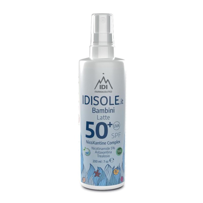 Idi Farmaceutici Idisole - Bambini NicoXantine Complex SPF50+ Protezione Solare Molto Alta 200 ml Idi Farmaceutici Idisole - Bambini NicoXantine Complex SPF50+ Protezione Solare Molto Alta 200 ml