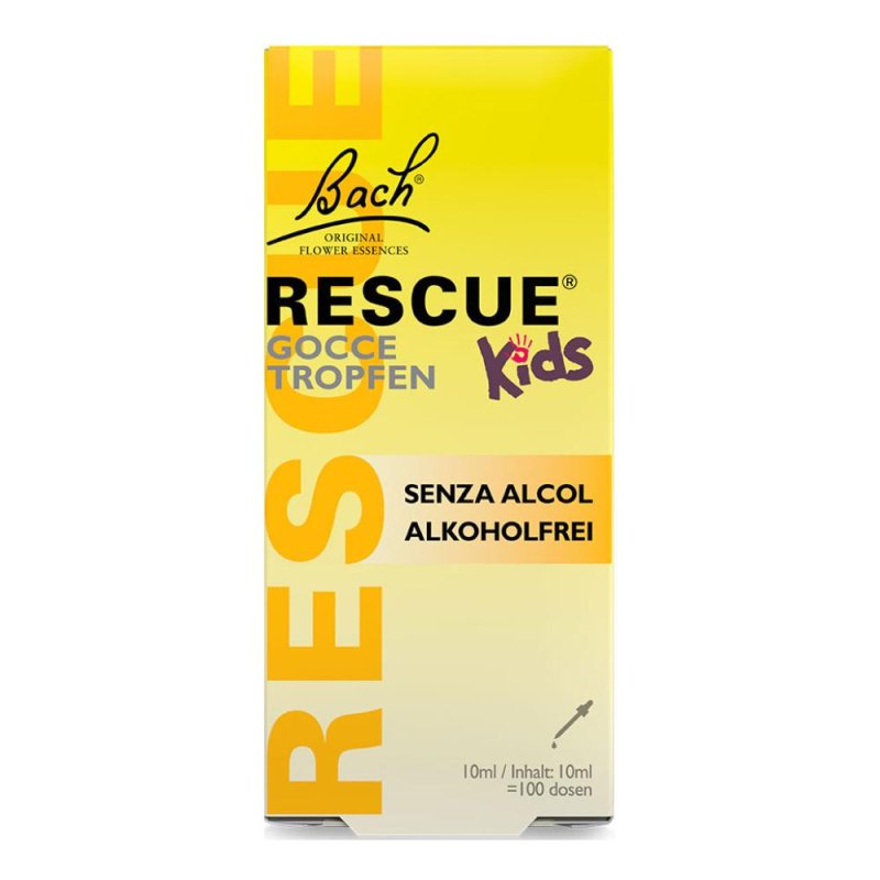 Rescue Kids Gocce 10 ml &ndash; fiori di Bach senza alcol per bambini