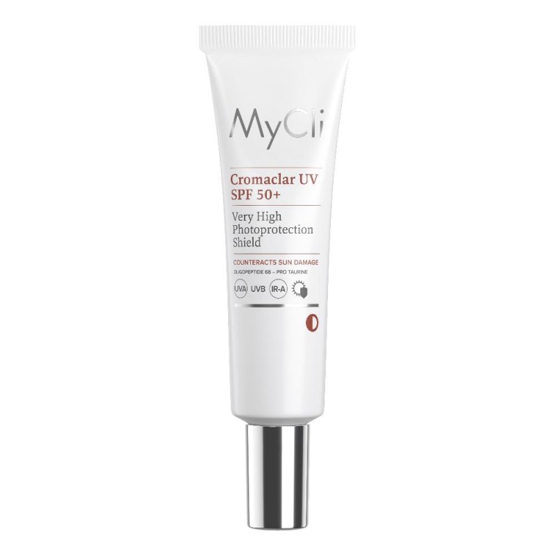 MyCli Cromaclar UV 50+ Crema Viso Protettiva spf Molto Alta Antimacchie per Pelli Sensibili 50 ml MyCli Cromaclar UV 50+ Crema Viso Protettiva spf Molto Alta Antimacchie per Pelli Sensibili 50 ml