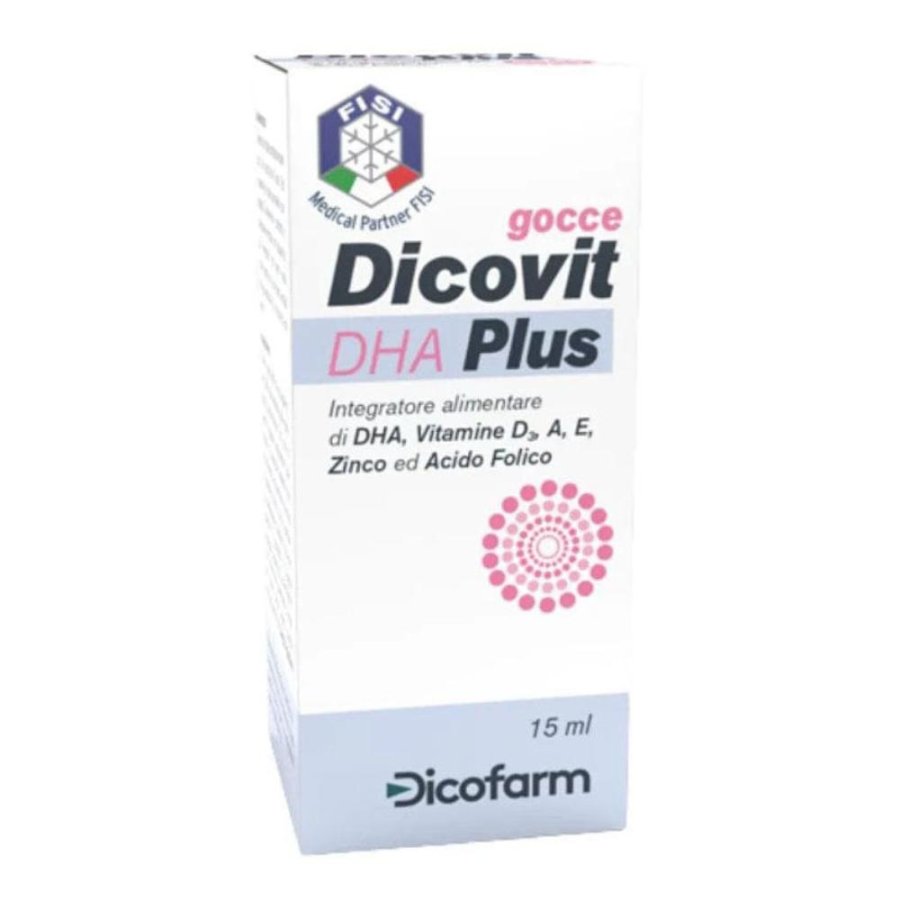 Dicofarm Dicovit Plus Integratore Alimentare di DHA 15ml Dicofarm Dicovit Plus Integratore Alimentare di DHA 15ml
