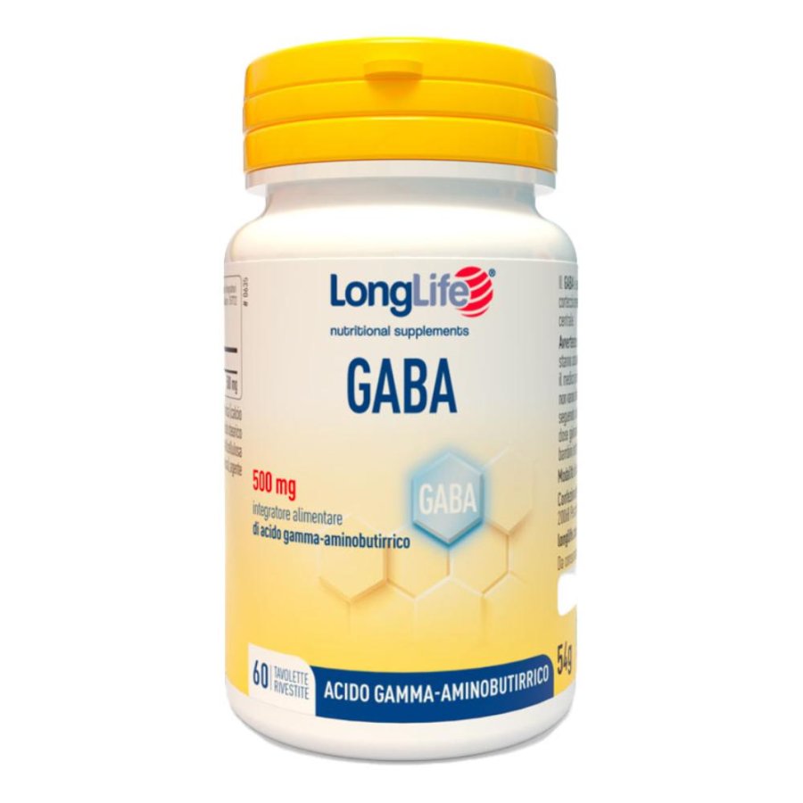 LONGLIFE GABA 500mg 60 Tav. LONGLIFE GABA 500mg 60 Tav.