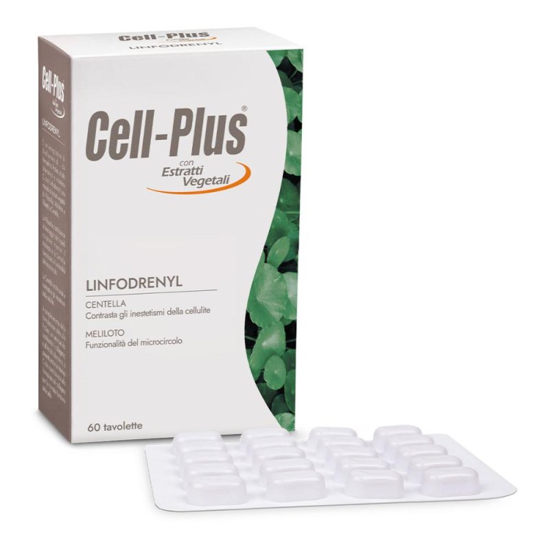 Cellplus Linfodrenyl 60 Compresse Integratore Drenante per Gambe Leggere Contro Ritenzione Idrica e Cellulite