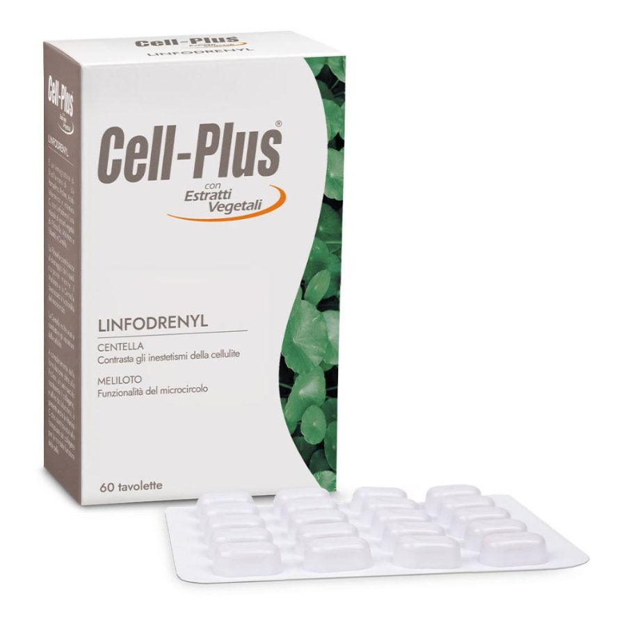 Cellplus Linfodrenyl 60 Compresse Integratore Drenante per Gambe Leggere Contro Ritenzione Idrica e Cellulite Cellplus Linfodrenyl 60 Compresse Integratore Drenante per Gambe Leggere Contro Ritenzione Idrica e Cellulite