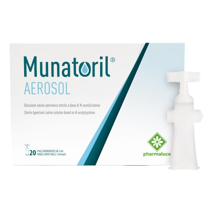 Munatoril Aerosol 20 Fiale da 5 ml Soluzione Inalatoria per Aerosol Terapeutico