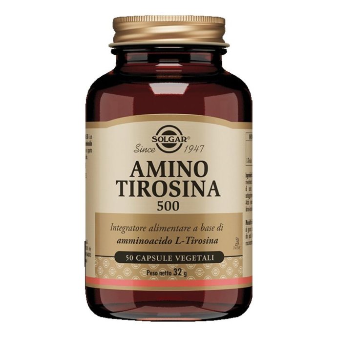 Solgar Amino Tirosina 500 50 Capsule Vegetali