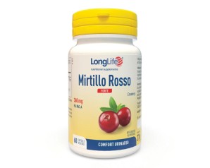 LongLife Mirtillo Rosso Forte 60 vegicaps - integratore con mirtillo rosso per benessere vie urinarie
