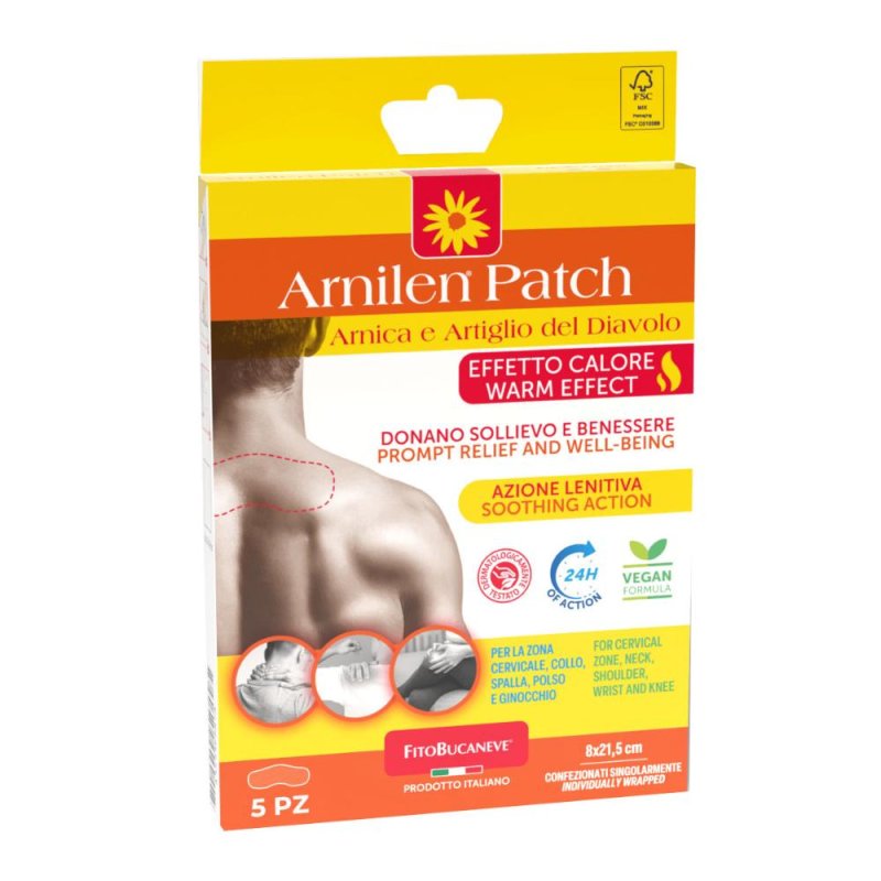 Arnilen patch effetto calore 5 pezzi - cerotti riscaldanti per dolori muscolari Arnilen patch effetto calore 5 pezzi - cerotti riscaldanti per dolori muscolari